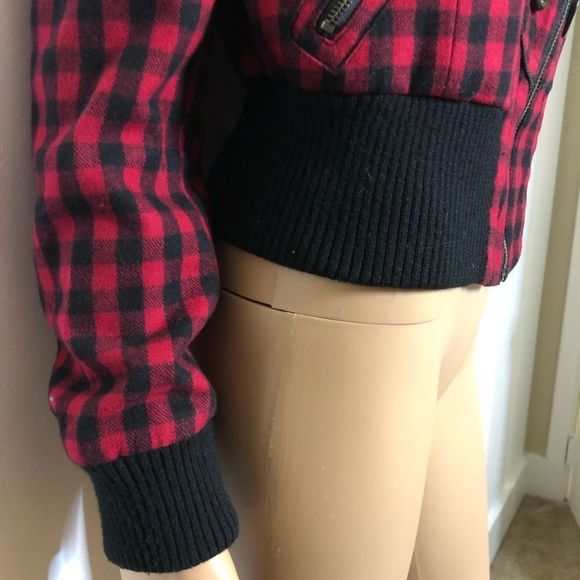 Buffalo Check Jacket Red and Black Plaid Checkered - Picture 6 of 11